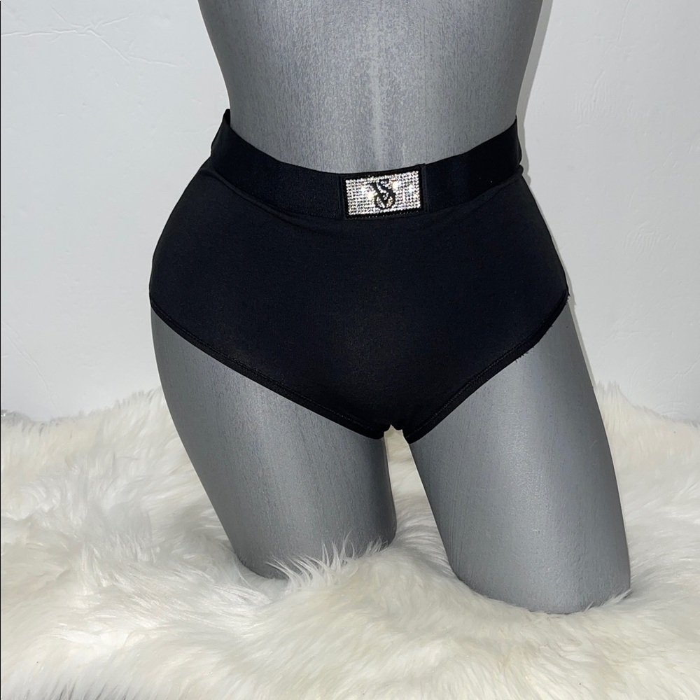 Victoria’s Secret Logo Cotton Shine Patch Modern Brief Panty Underwear. NWT